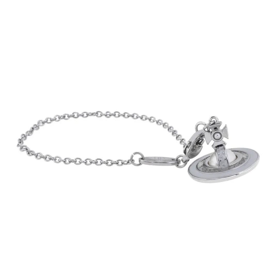 Minimal Orb Charm Chain Bracelet