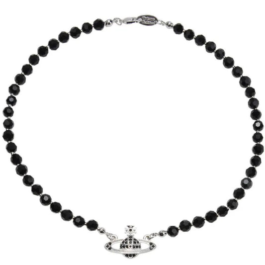 Black Crystal Necklace