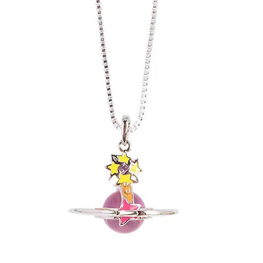 Meteor ORB Saturn Necklace