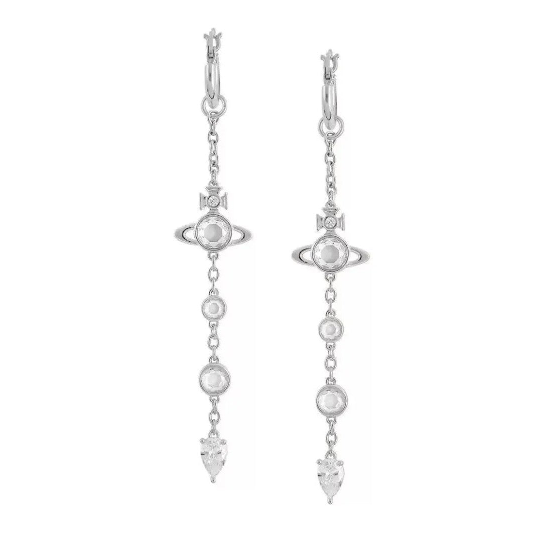 PHAEDRA Long Saturn Drop Earrings