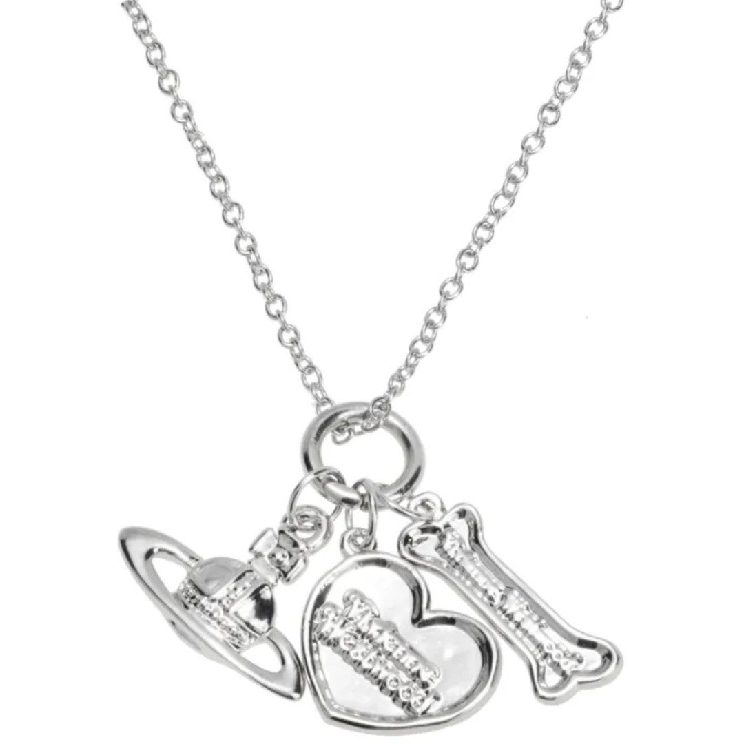 Love Bone Saturn Necklace