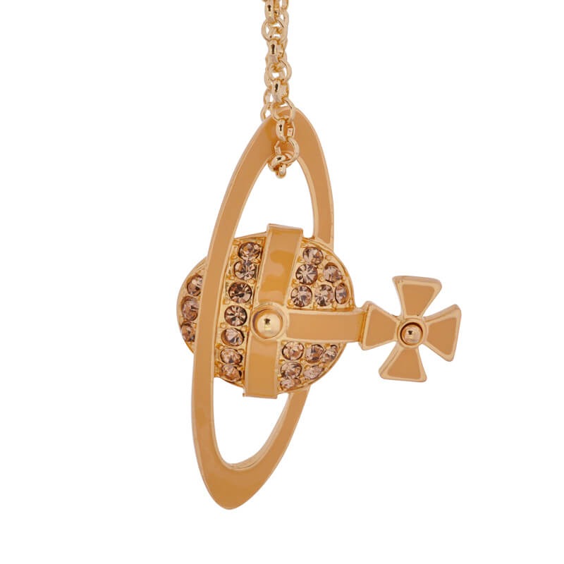 Lean Lacquered Saturn Necklace(All 4 Colors)(with box)