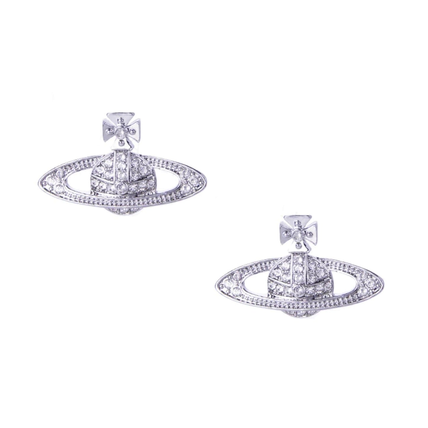 Classic Full Diamond Saturn Earrings(All 9 Colors) (with box)