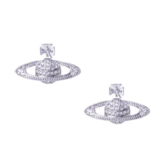 Classic Full Diamond Saturn Earrings(All 9 Colors) (with box)