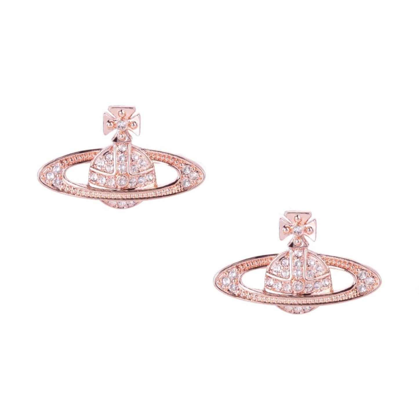 Classic Full Diamond Saturn Earrings(All 9 Colors) (with box)