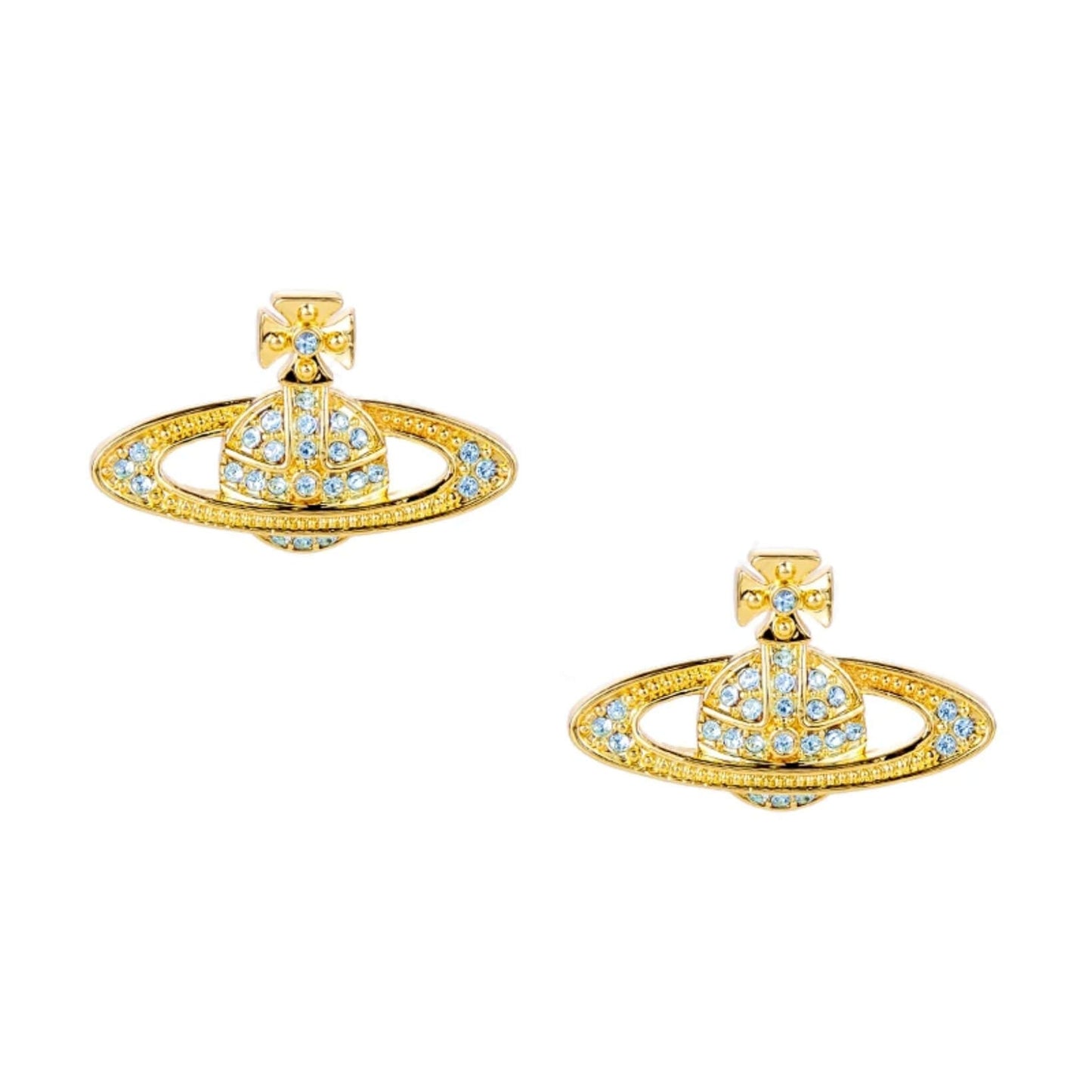 Classic Full Diamond Saturn Earrings(All 9 Colors) (with box)