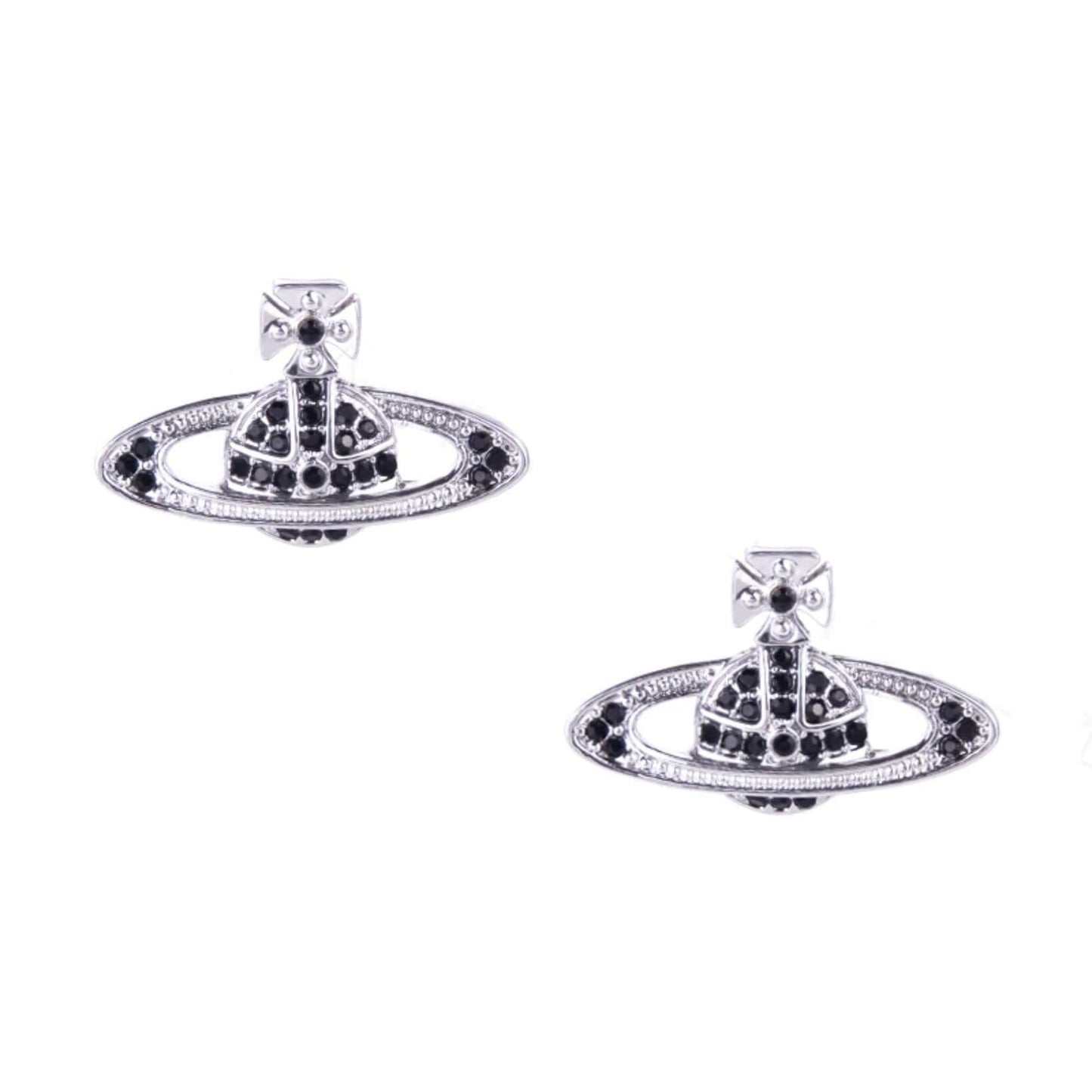 Classic Full Diamond Saturn Earrings(All 9 Colors) (with box)