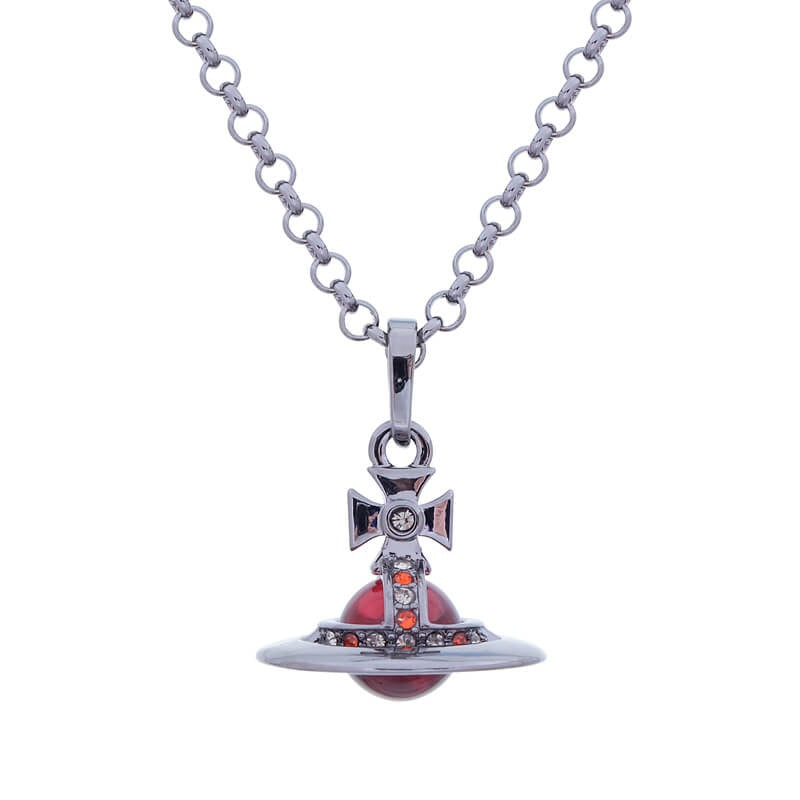 10MM ORB Classic Saturn Pendant Necklace (with box)