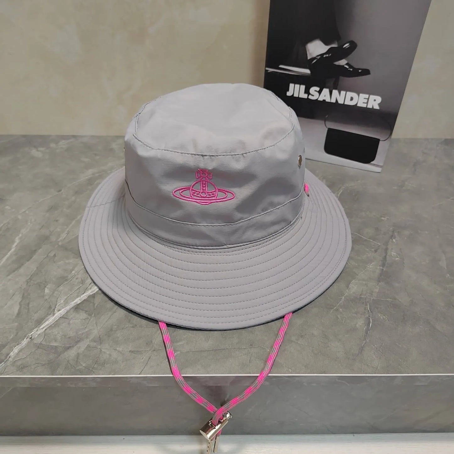 Technical Nylon Wide-Brim Hat