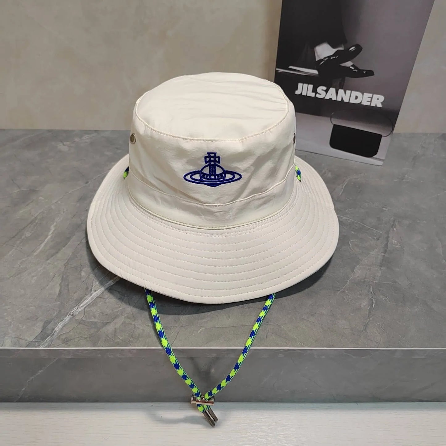 Technical Nylon Wide-Brim Hat