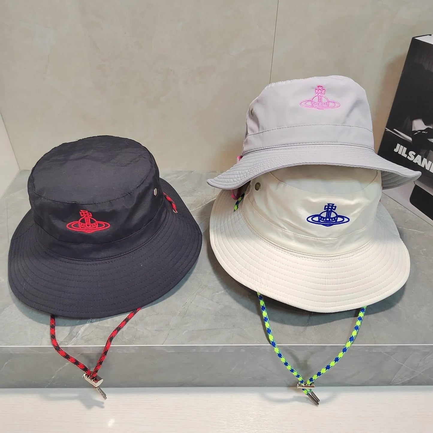 Technical Nylon Wide-Brim Hat