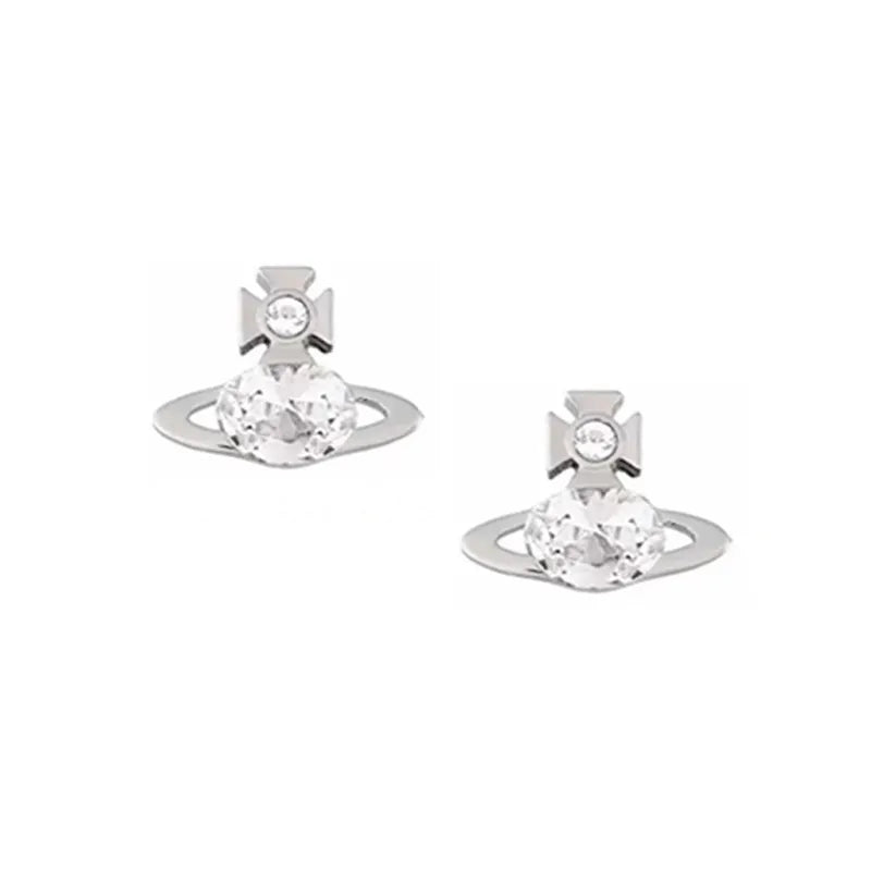 Oval Orb Stud Earrings