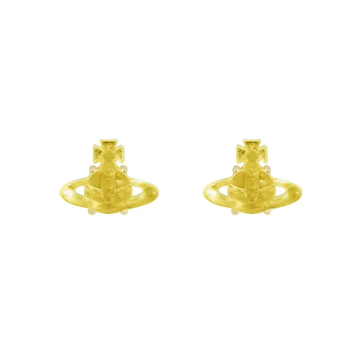 Glossy Orb Stud Earrings
