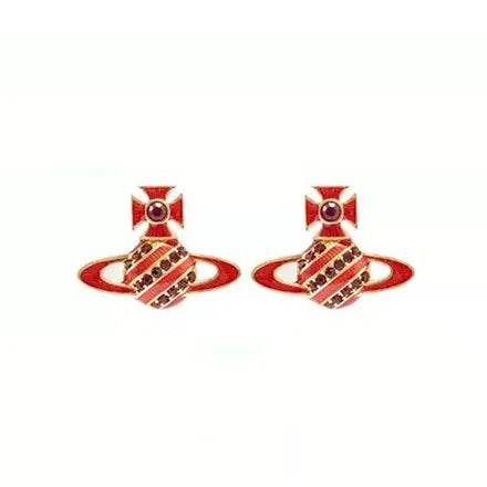 Mini Orb Emblem Earrings