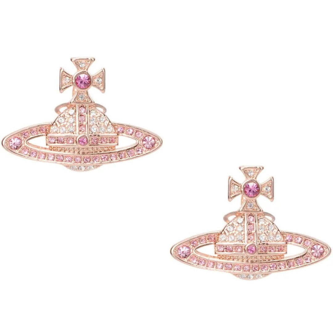 KIKA Full Diamond Saturn Earrings