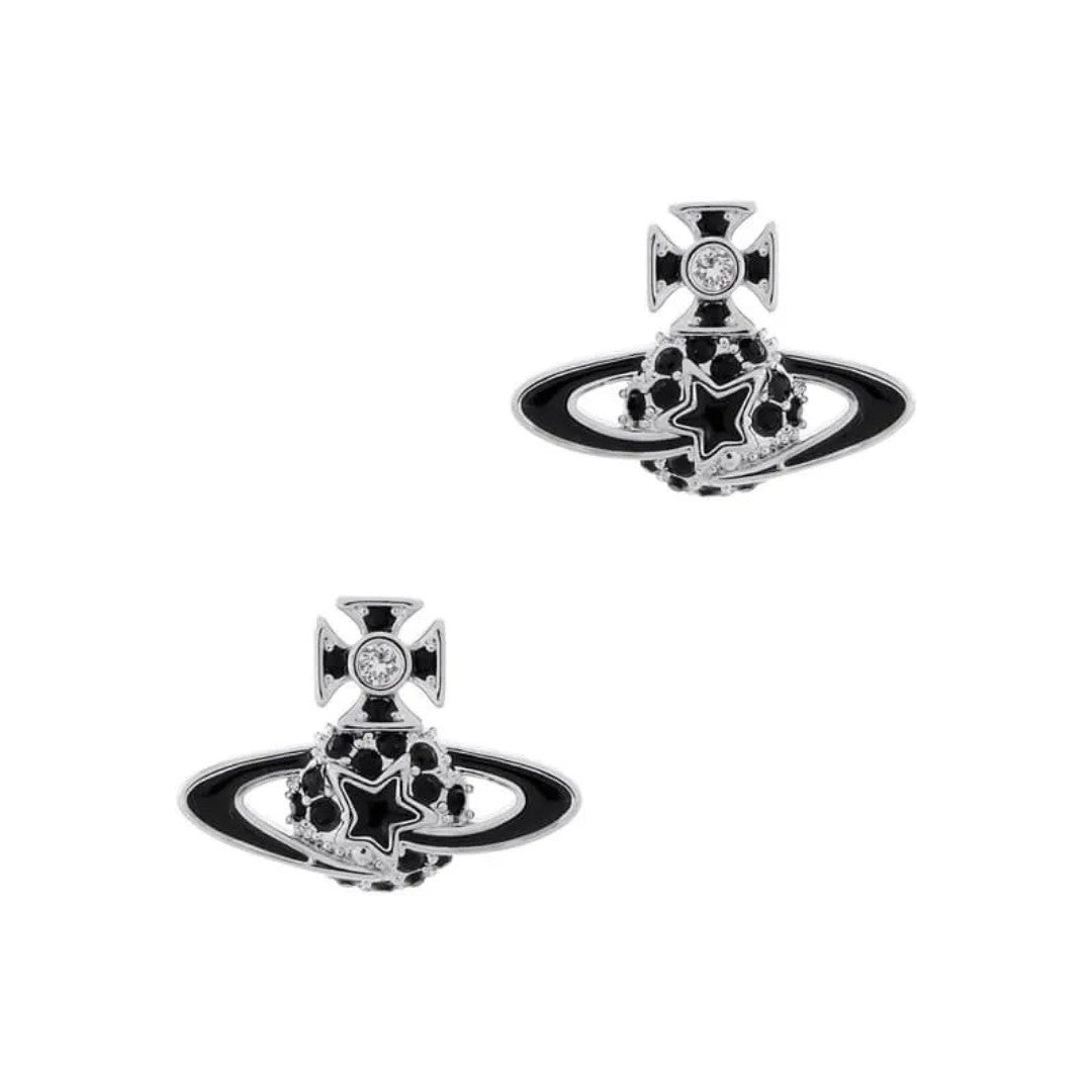 DARLENE Pentagram Saturn Earrings