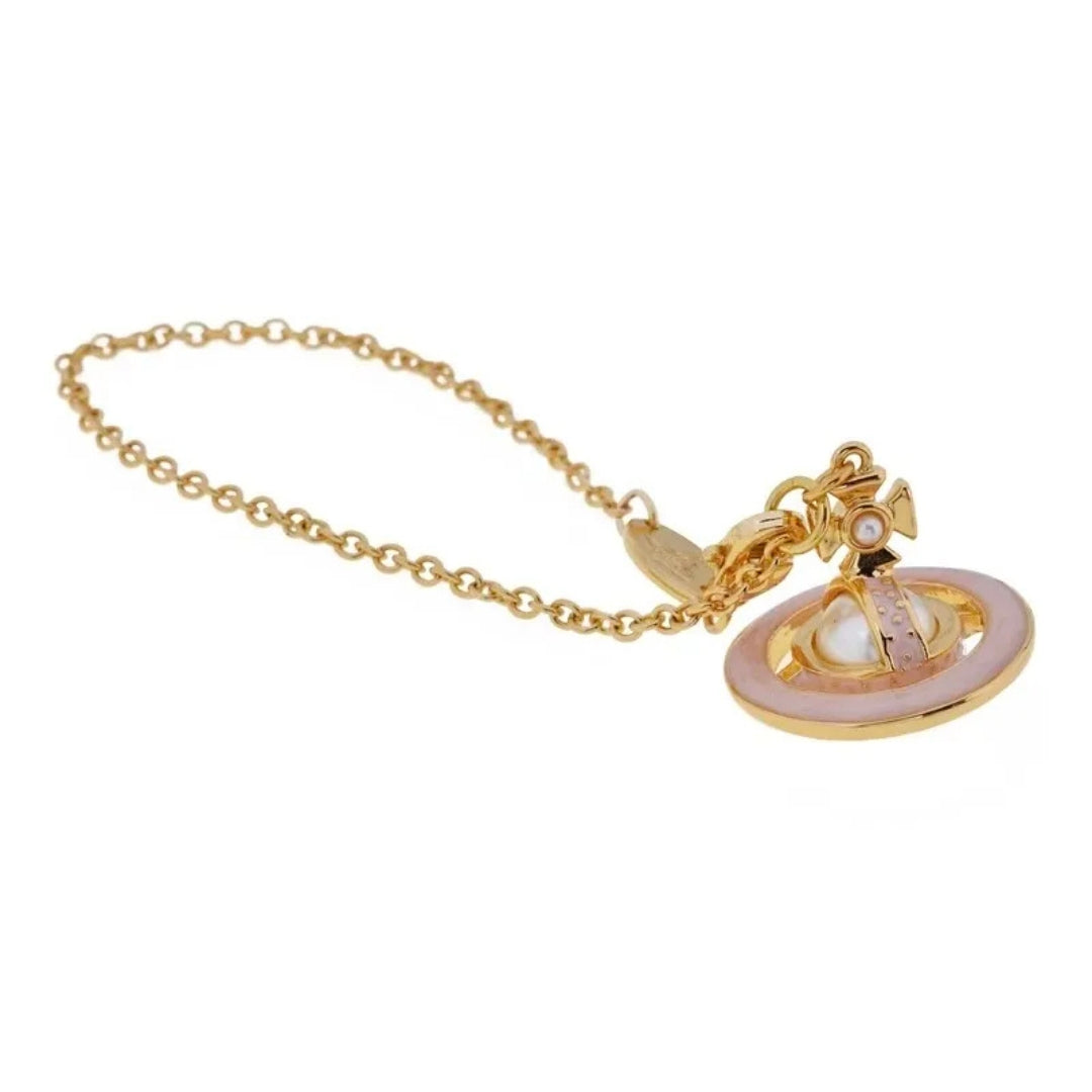 Minimal Orb Charm Chain Bracelet