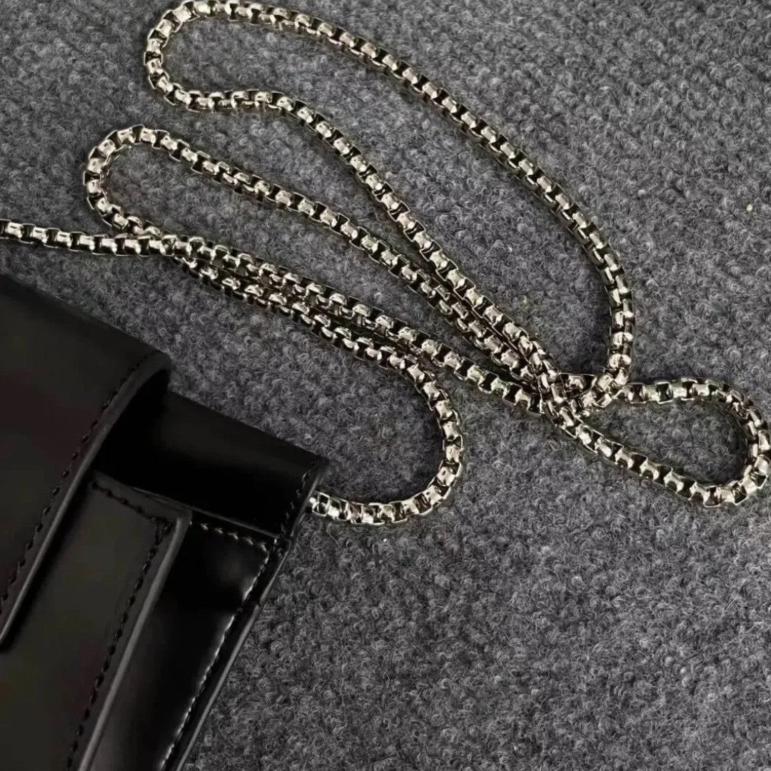 Sleek Saturn Leather Bag