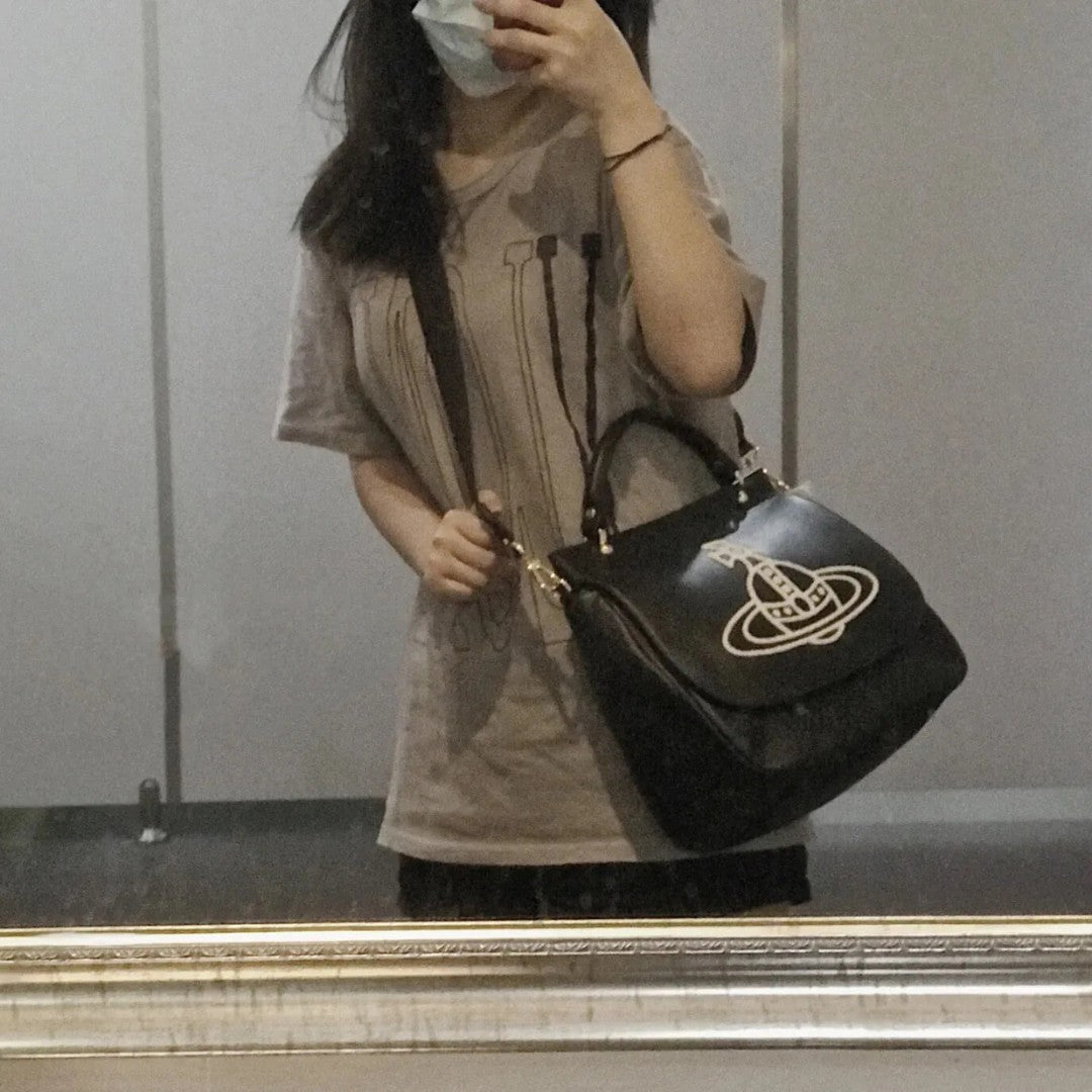 Leather Saturn Bag