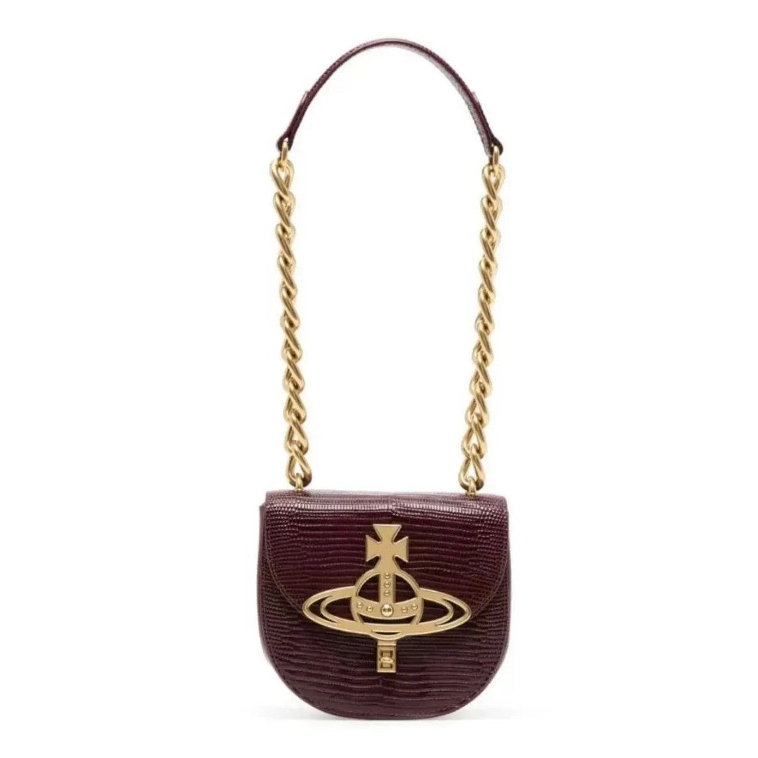 Tartan Vegan Leather Saddle Bag