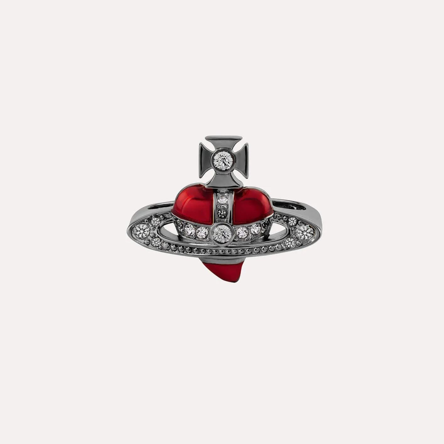 NEW DIAMANTE Heart Ring (with box)