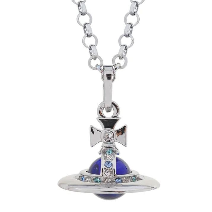 10MM ORB Classic Saturn Pendant Necklace (with box)