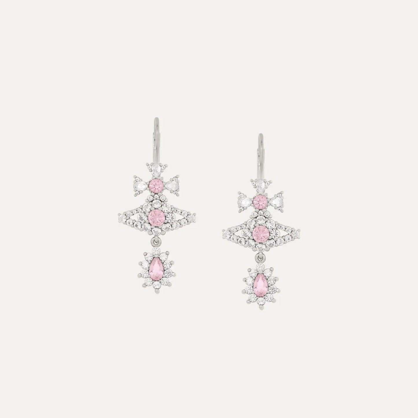 Crystal Drop Orb Earrings