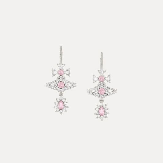 Crystal Drop Orb Earrings