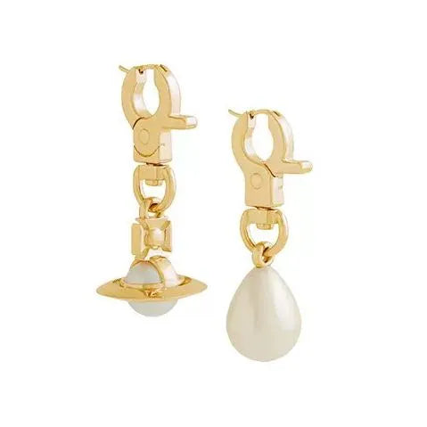 Orb & Drop Dual Charm Earrings