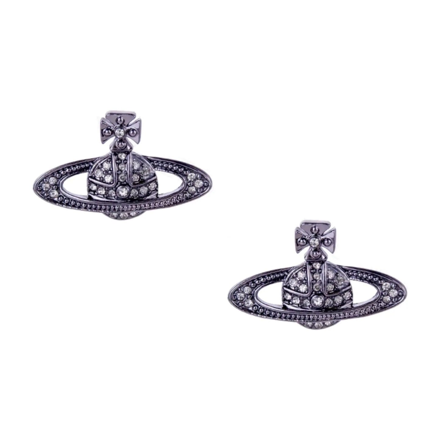 Classic Full Diamond Saturn Earrings(All 9 Colors) (with box)