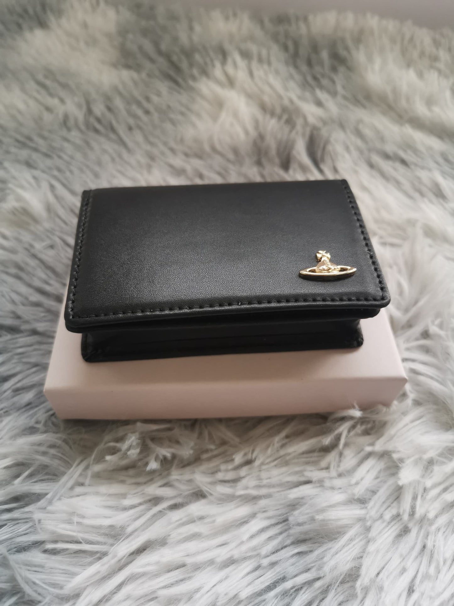 Black leather wallet