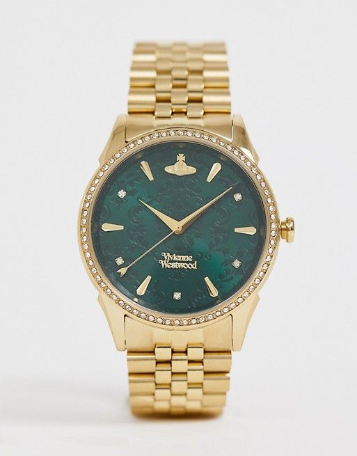 Wallace green face watch (with box)