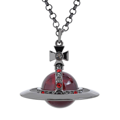 30MM ORB Classic Saturn Pendant Necklace (with box)