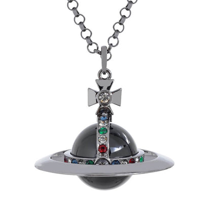 30MM ORB Classic Saturn Pendant Necklace (with box)