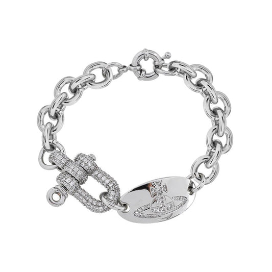 Full Diamond U-buckle Chain Bracelet (with box)