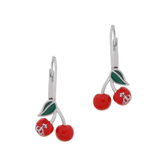 Cubic Cherry Earrings (with box)