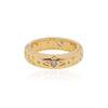 Smooth Letter Three Zircon Ring (with box)