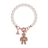 TEDDY Cubic Movable Bear Pearl Bracelet (With box)