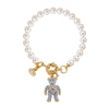 TEDDY Cubic Movable Bear Pearl Bracelet (With box)