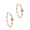 FELICIA Multi-diamond Bamboo Small Saturn Earrings (with box)