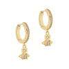 BRANDITA Four Claws Full Diamond Earrings (with box)