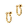 MINERVA Screwed Alphabet Earrings (with box)