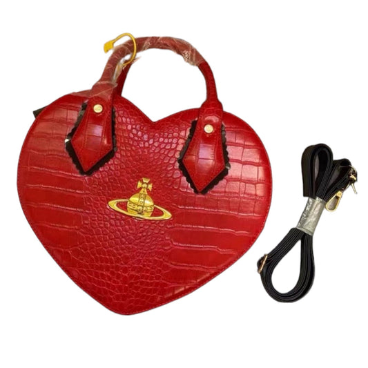 Red Chancery heart handbag (with dustbag)