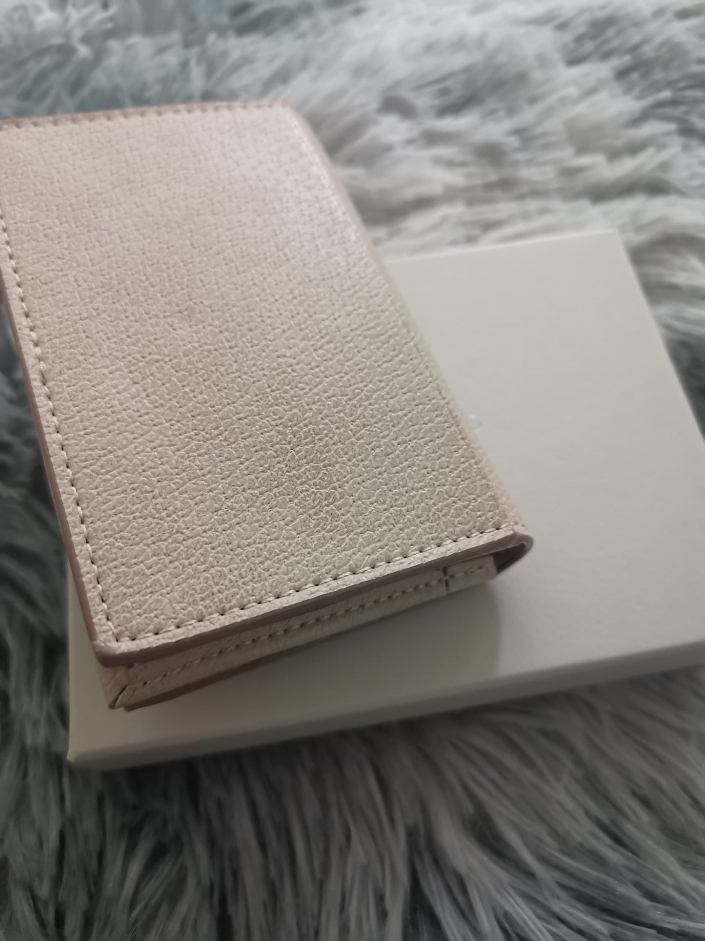 Pink leather wallet