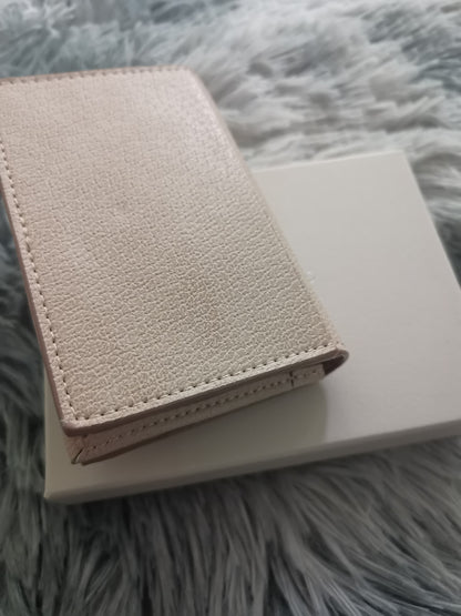 Pink leather wallet