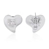 white heart earrings (with box)