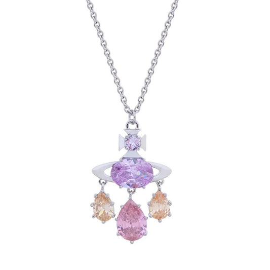 AUGUSTA Diamond Teardrop Necklace