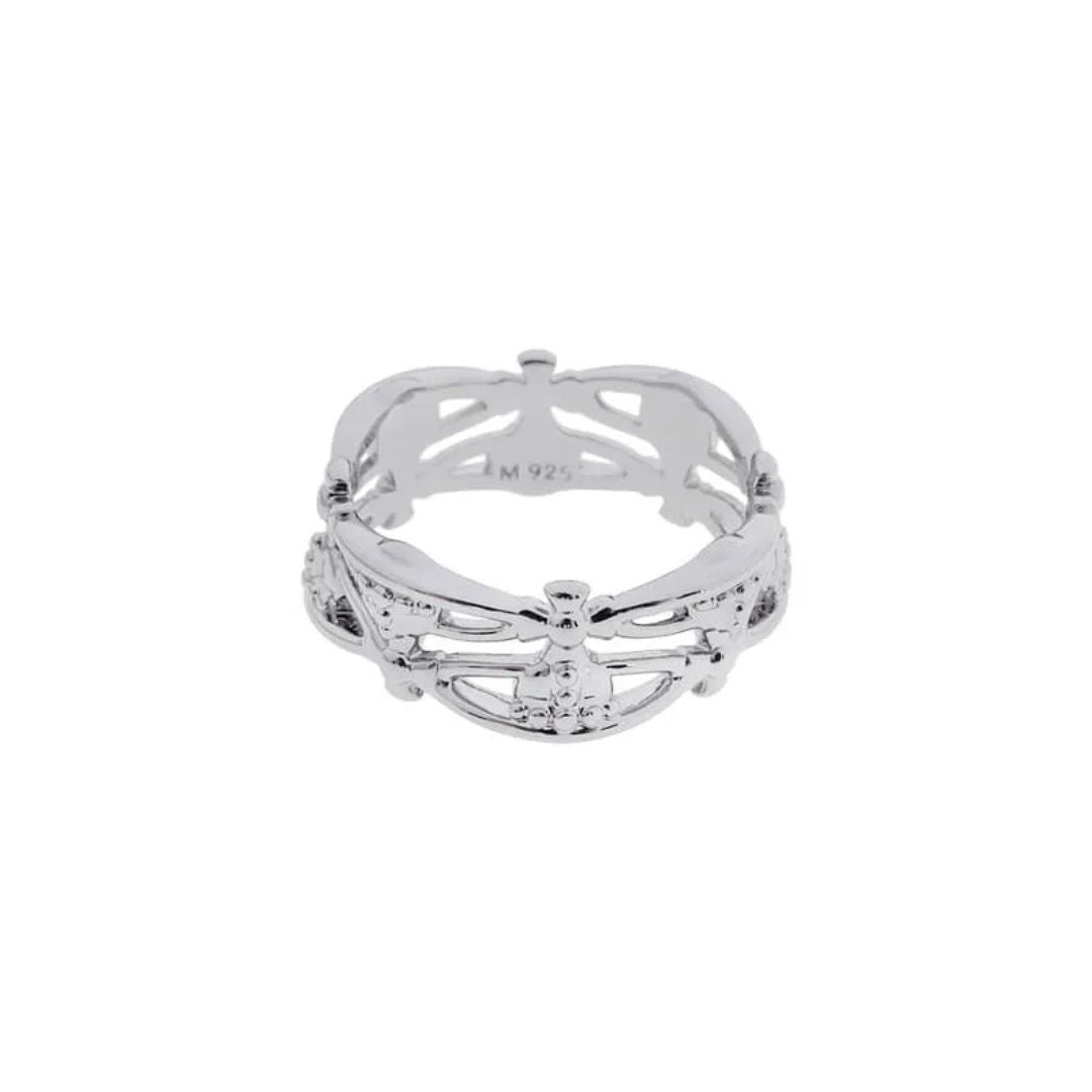 Orb Skeleton Band Ring