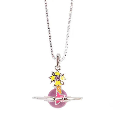 Meteor ORB Saturn Necklace