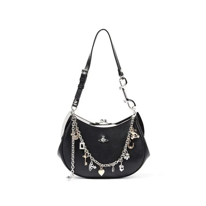 Charm Frame Purse With Chain